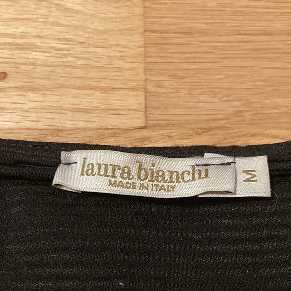 Bell sleeve cropped ribbed shirt made in Italy - Picture 2 of 3